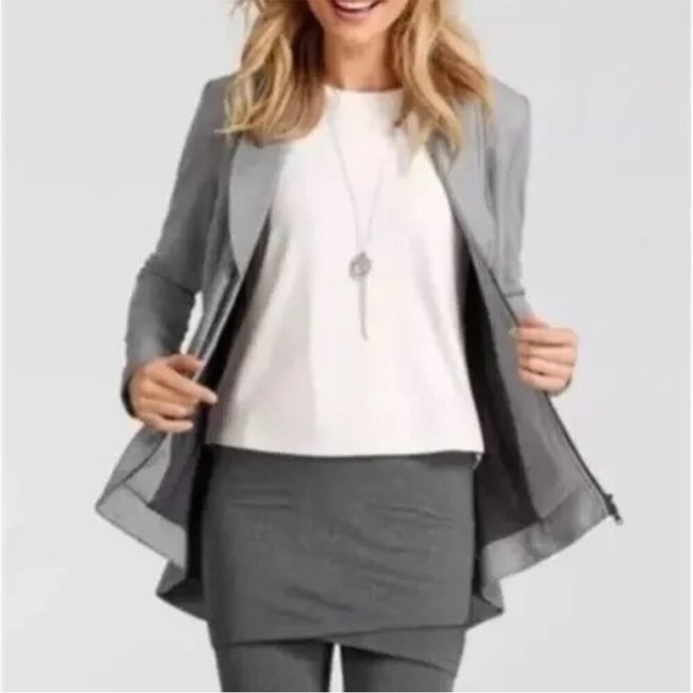 CAbi 5300 Drop Off Pin Striped Collar Jacket Small